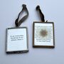 Personalised Paper Daisy Flower And Poetry Mini Framed Gift, thumbnail 2 of 12