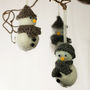Snowmen Knitting Kit, thumbnail 1 of 5