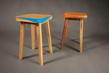 Solid Wood Stool With Cork Top, 2 of 7
