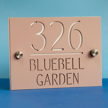Personalised Laser Cut Acrylic Street House Door Sign, 2 of 9