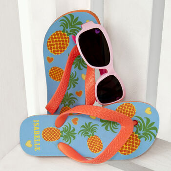 Personalised Colourful Kid's Flip Flops, 8 of 12