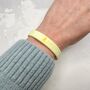 Yellow Awareness Ribbon Bracelet Wristband, thumbnail 7 of 9