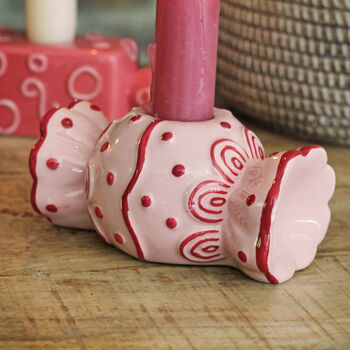 Ceramic Candy Sweets Candlestick Set, 3 of 5