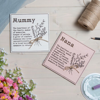 Personalised Mum Nan Definition Sign Mother's Day, 6 of 10