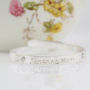 Sterling Silver Personalised Christening Bangle, thumbnail 4 of 8