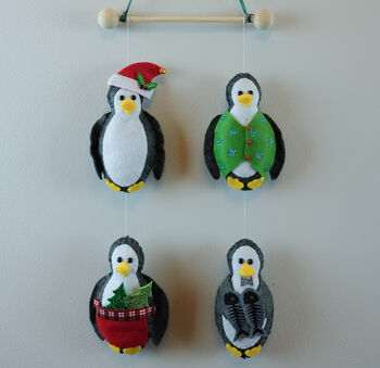 Christmas Penguin Wall Hanging, 2 of 6