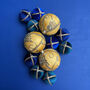 Bespoke Handmade Saree Bollywood Belle Christmas Bauble, thumbnail 3 of 8