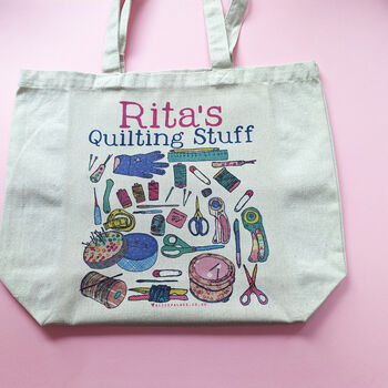 Personalised Quilting Bag, 8 of 9