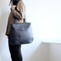 Two Way Black Leather Backpack And Shoulder Bag, thumbnail 4 of 12