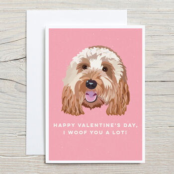 Woof You A Lot Valentine's Day Card, 2 of 3