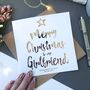 Merry Christmas To My Girlfriend | Christmas Card, thumbnail 1 of 3