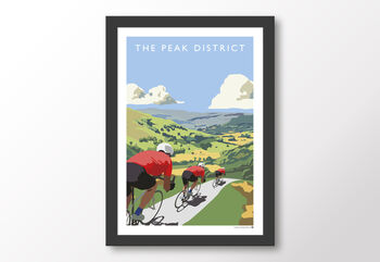 Peak District Cycling Poster, 8 of 8