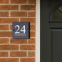 Personalised Grey Acrylic House Number Or Name Sign New Home Gift, thumbnail 2 of 3