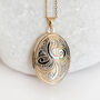 Personalised Solid 9ct Yellow And White Gold Family Locket, thumbnail 1 of 11