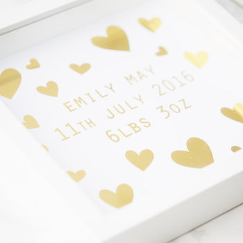 Personalised New Baby Framed Print, 7 of 7
