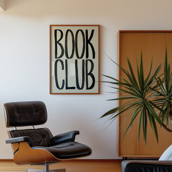 Book Club Typography Bold Wall Art Print, 4 of 12