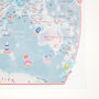 Outer Space Glow In The Dark Kids World Map, thumbnail 7 of 8