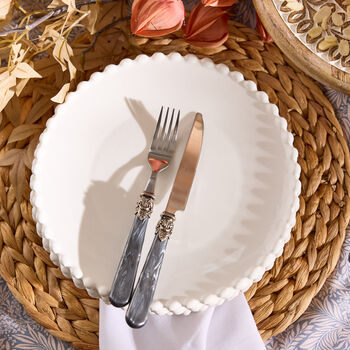 Set Of Four Auvergne Dinner Plates, 3 of 5