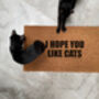 'I Hope You Like Cats' Coir Doormat, thumbnail 4 of 4