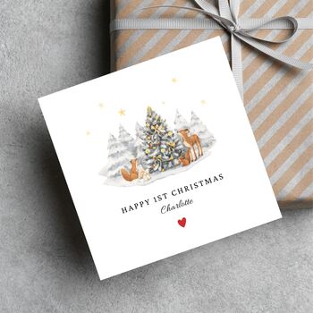 Personalised First Christmas For Baby Card, 2 of 3