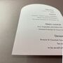 Gradient Printed Curved Menu Card, thumbnail 2 of 4