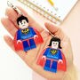 Personalised Teacher ‘Superhero’ Minifigure Keyring, thumbnail 2 of 4