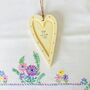 New Baby Wooden Hanging Heart, thumbnail 2 of 5