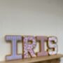 Pink Corduroy Trimmed Letters, thumbnail 3 of 3