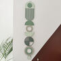 Green And Grey Wall Hanging Green Decor Geometric Art, thumbnail 5 of 5