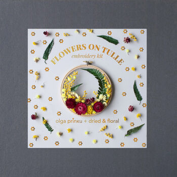 Olga Prinku Dried Floral Embroidery Hoop Kit No.Four, 8 of 8