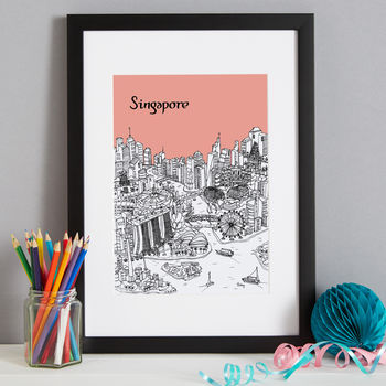 Personalised Singapore Print, 4 of 10