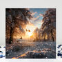 Five Butterfly Christmas Cards Sunrise Over Forest, thumbnail 1 of 11
