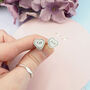 Personalised Initials Candy Heart Stud Earrings, thumbnail 4 of 7