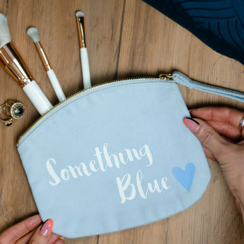 'Something Blue' Bride Make Up Bag, 2 of 5
