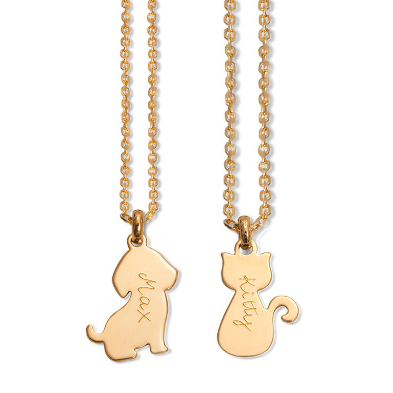 Personalised Cat Or Dog Chain Necklace By Merci Maman