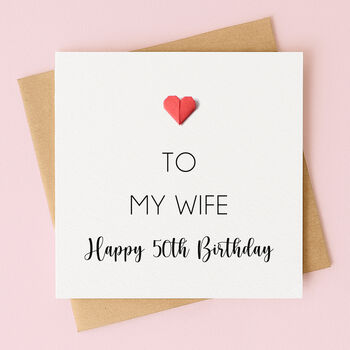 Personalised Birthday Card For Wife – Any Age, 2 of 5