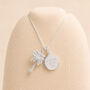 Personalised Sterling Silver Palm Tree Pendant Necklace, thumbnail 4 of 9