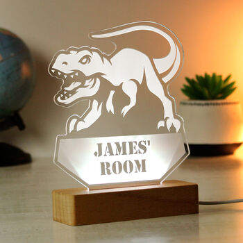 Personalised Dinosaur T Rex LED Night Light, 2 of 12