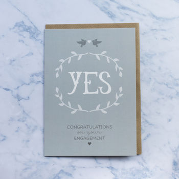 'Yes' Engagement Card, 2 of 4