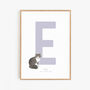 Personalised Children's Initial And Pet Print, thumbnail 3 of 7