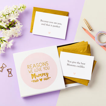 Personalised Foiled Reasons I Love Mum Notes, 7 of 7