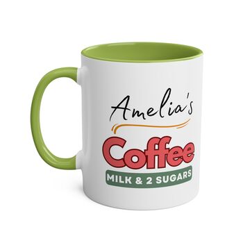 Personalised Coffee Order Mug, 7 of 9