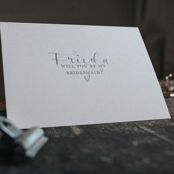 Will You Be My Bridesmaid Personalised Card, 10 of 10