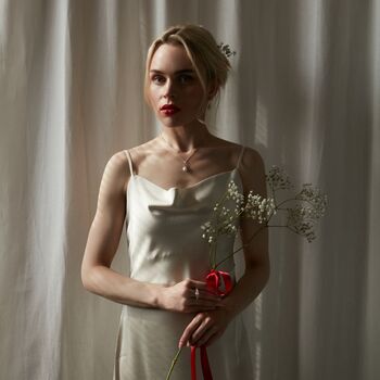 Royal Pearl Calla Lily Pendant, 8 of 9