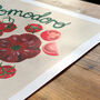 Pomodoro Tomato Kitchen Wall Art | Hand Painted Print, thumbnail 4 of 12