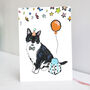 Tuxedo Cat Birthday Card | Black And White Cat Card, thumbnail 1 of 3