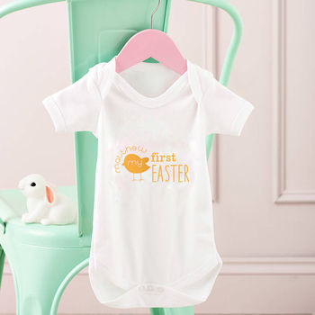 'My First Easter' Personalised Babygrow, 2 of 4