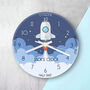 Personalised Space Shuttle Glass Clock, thumbnail 1 of 2