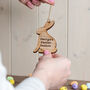 Personalised Easter Bunny Hanging Decoration, thumbnail 7 of 8