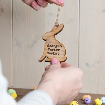 Personalised Easter Bunny Hanging Decoration, 7 of 8